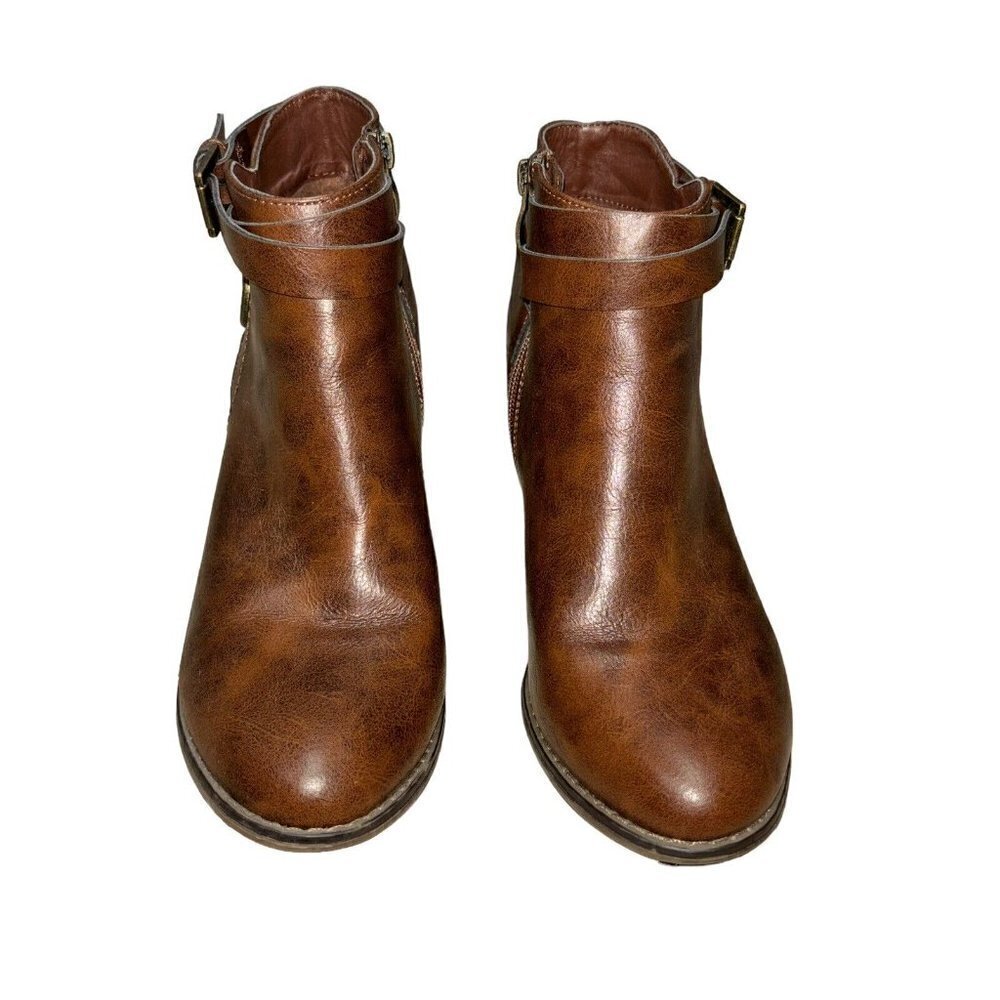 Michael by Michael Shannon Women's Size 8 Ankle Booties Faux Leather Western - Picture 3 of 8